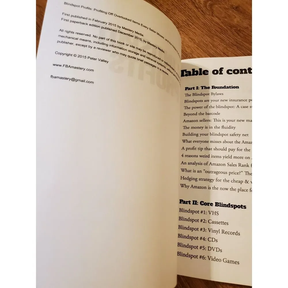 Amazon‎ Blindspot Profits Guidebook Reselling How-To Guide GUC